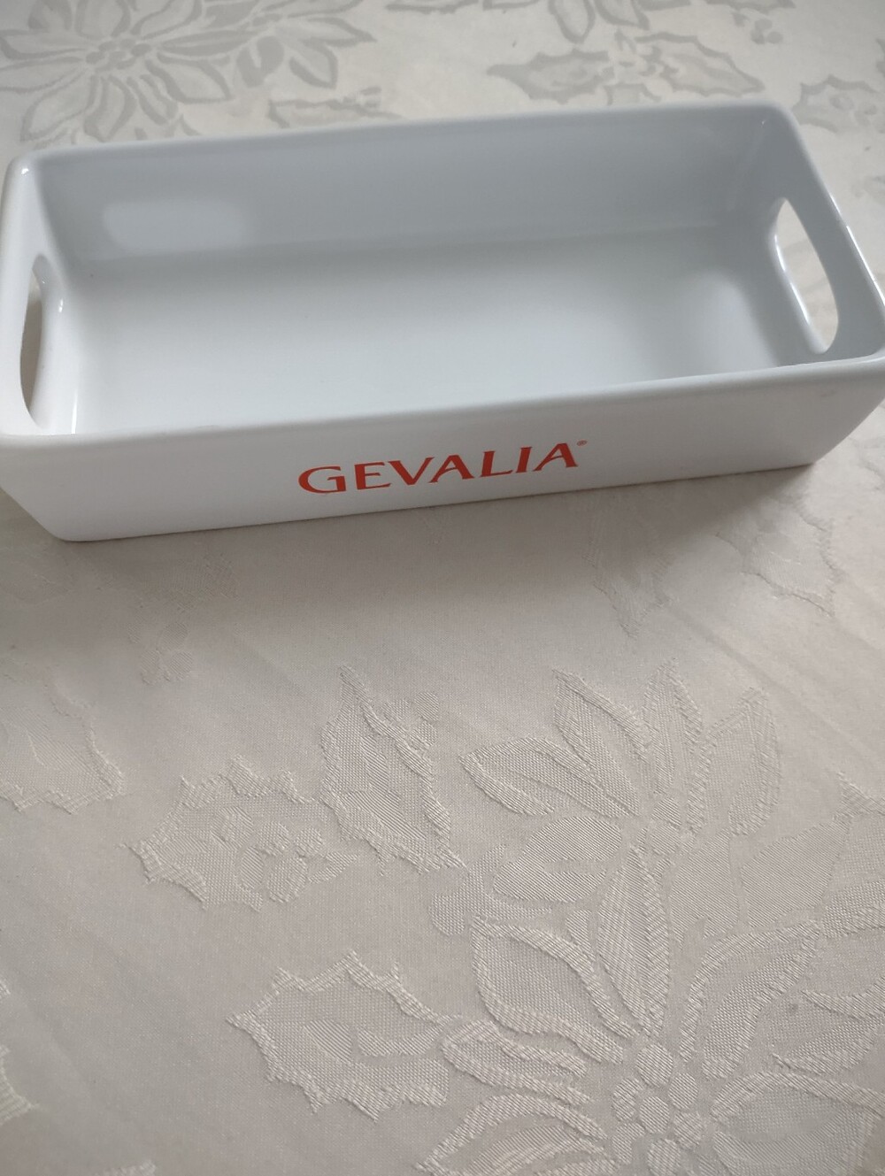 Gevalia White Porcelain Tray